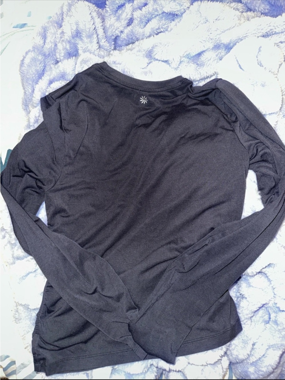 Athleta Black Long Sleeve Performance Top